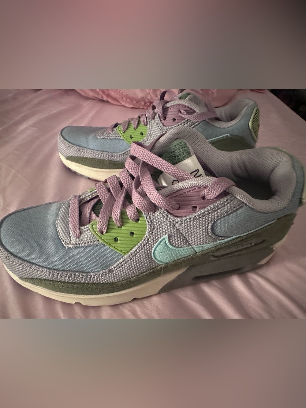 Nike Air Max Pastel Lavender & Green Sneakers